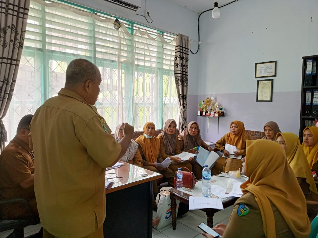 Puskesmas Asam Kumbang lakukan   Monev PWS KIA, dan Imunisasi Oleh Kapus, KTU dan Pemegang Program K