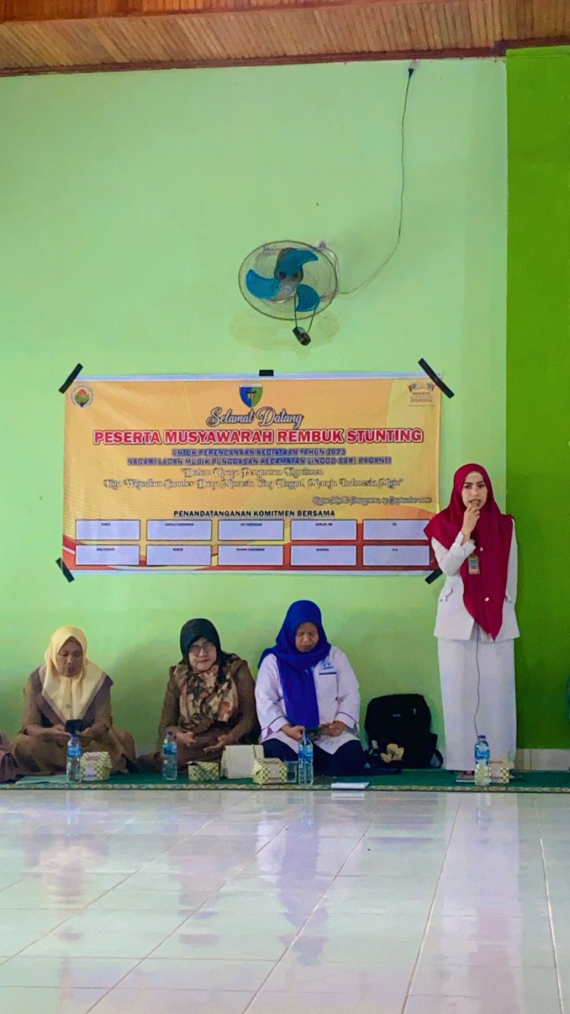 Puskesmas Air Haji laksanakan Rembuk Stunting di 4 Nagari  Senin 19 Sept 2022