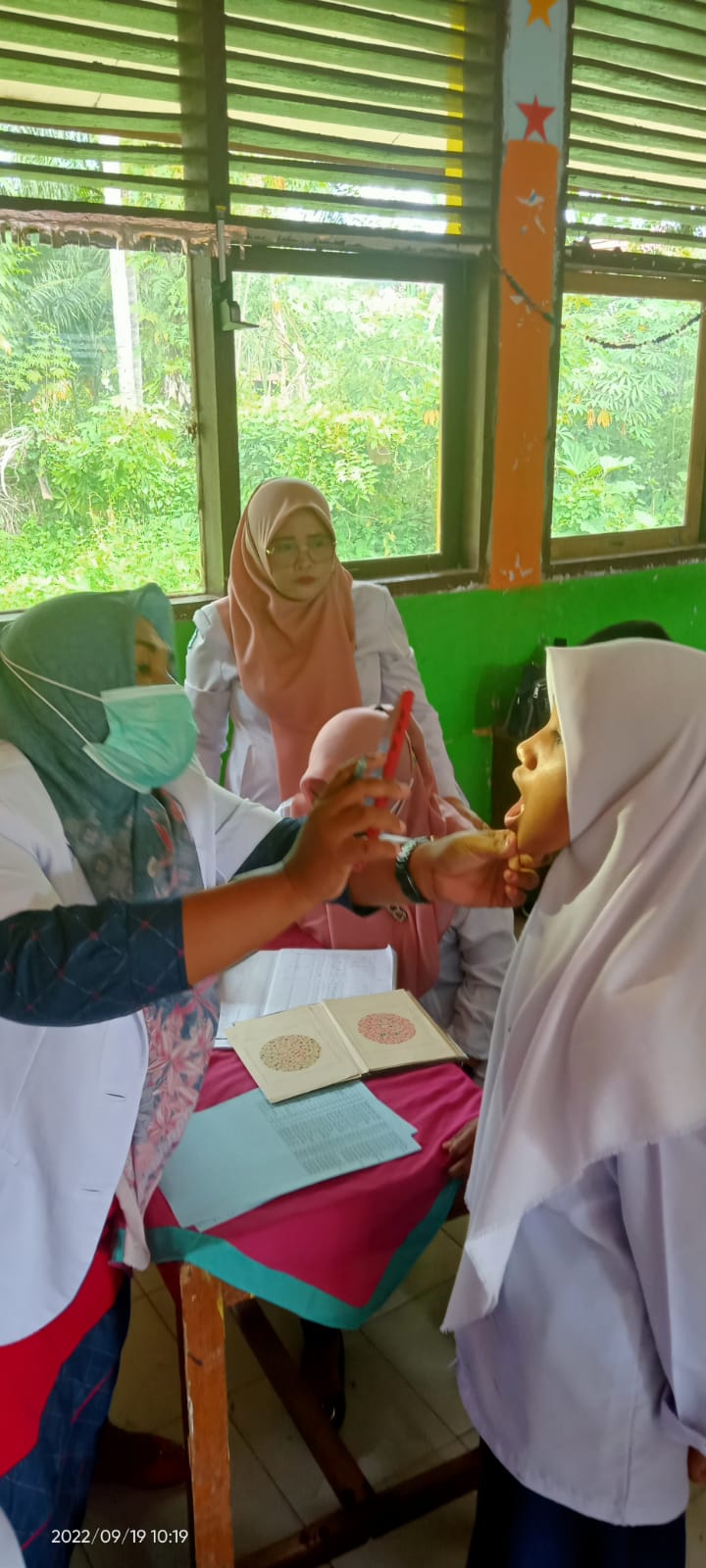 PENJARINGAN UKS DI SMP 4 Lengayang WILKER UPT PUSKESMAS KOTO BARU