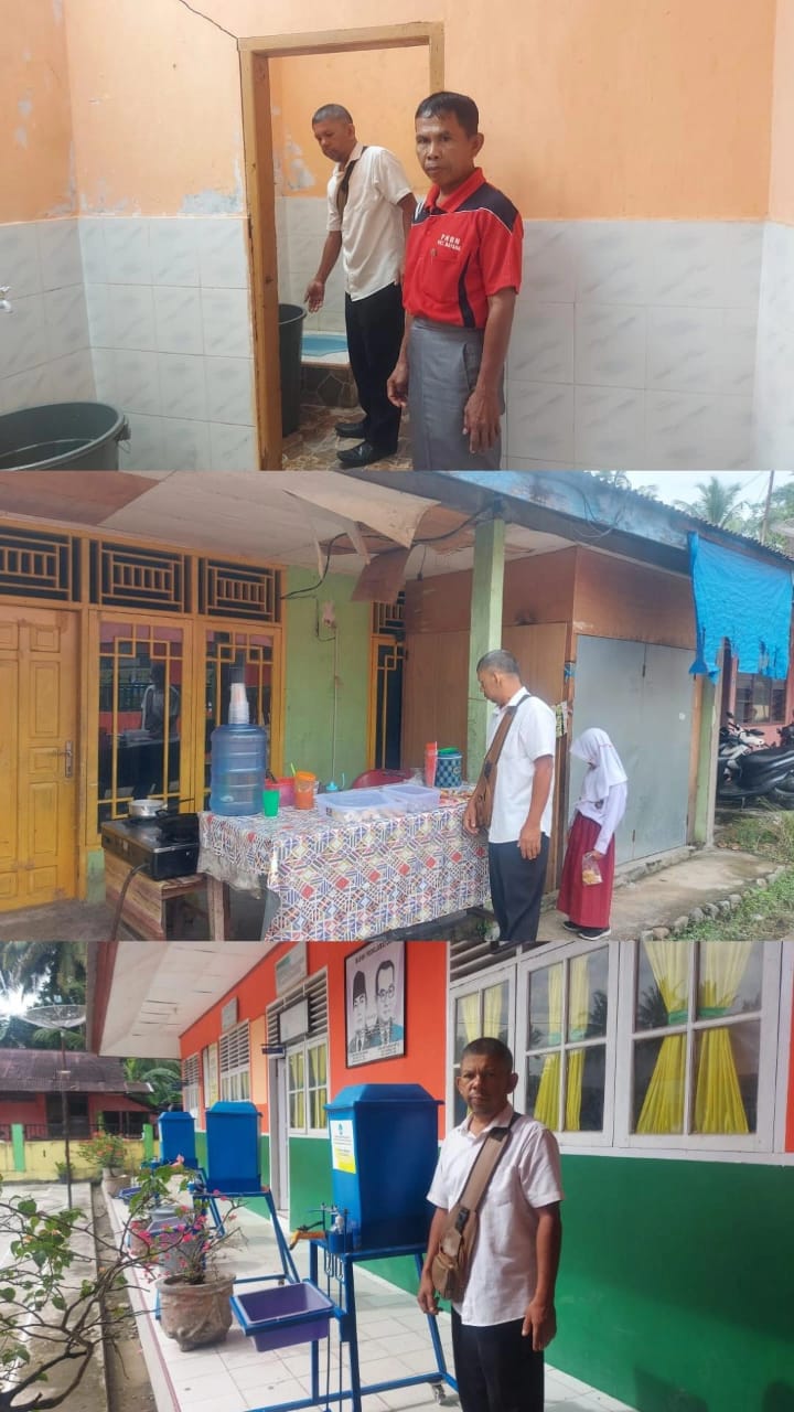 Puskesmas Koto Berapak  pantau PHBS disekolah (prilaku hidup bersih dan sehat)  di SD N 14 Lubuk Aur