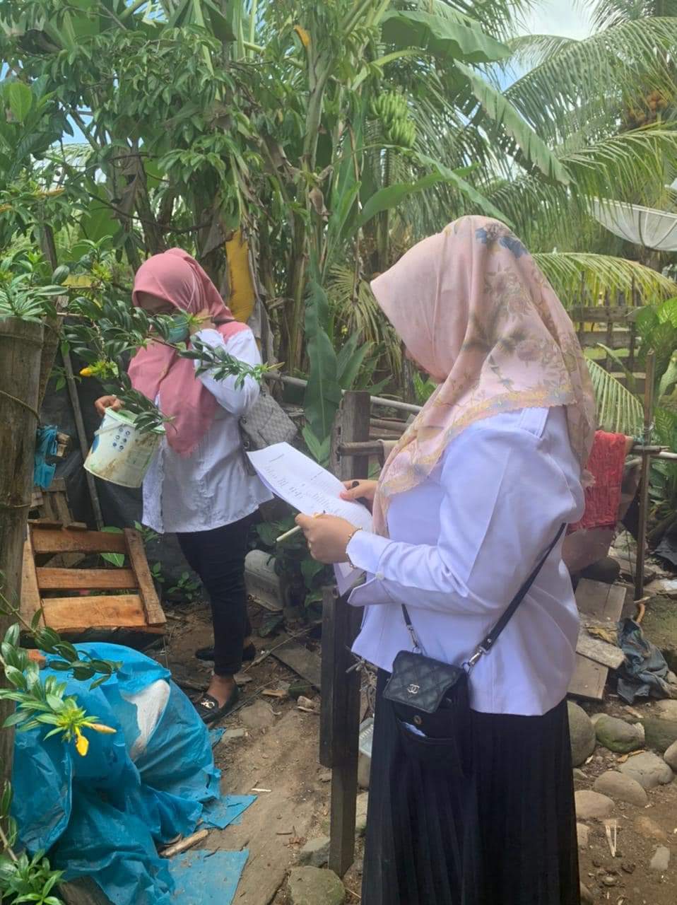 Puskesmas Tapan laksanakan pemetaan sarana air minum dan sanitasi di  Nagari batang betung 