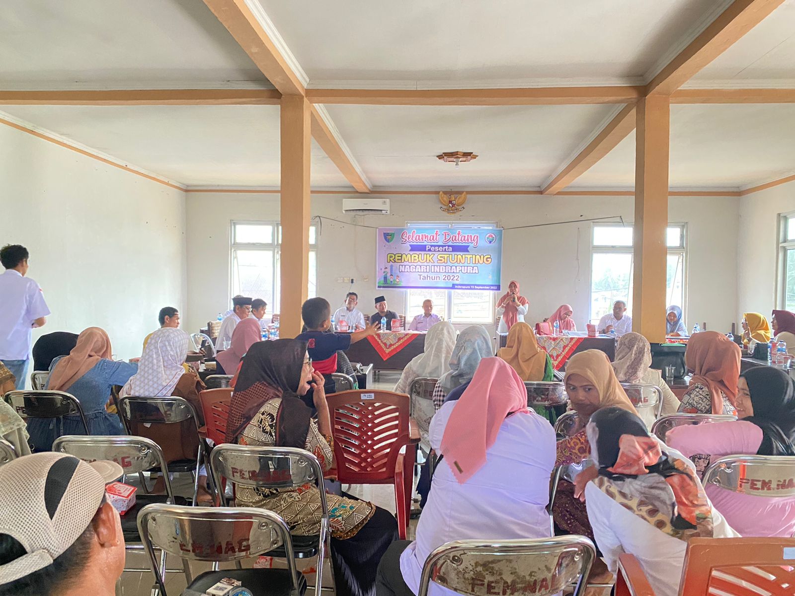 Puskesmas Inderapura  hadiri kegiatan Rembuk Stunting di Nagari Inderapura