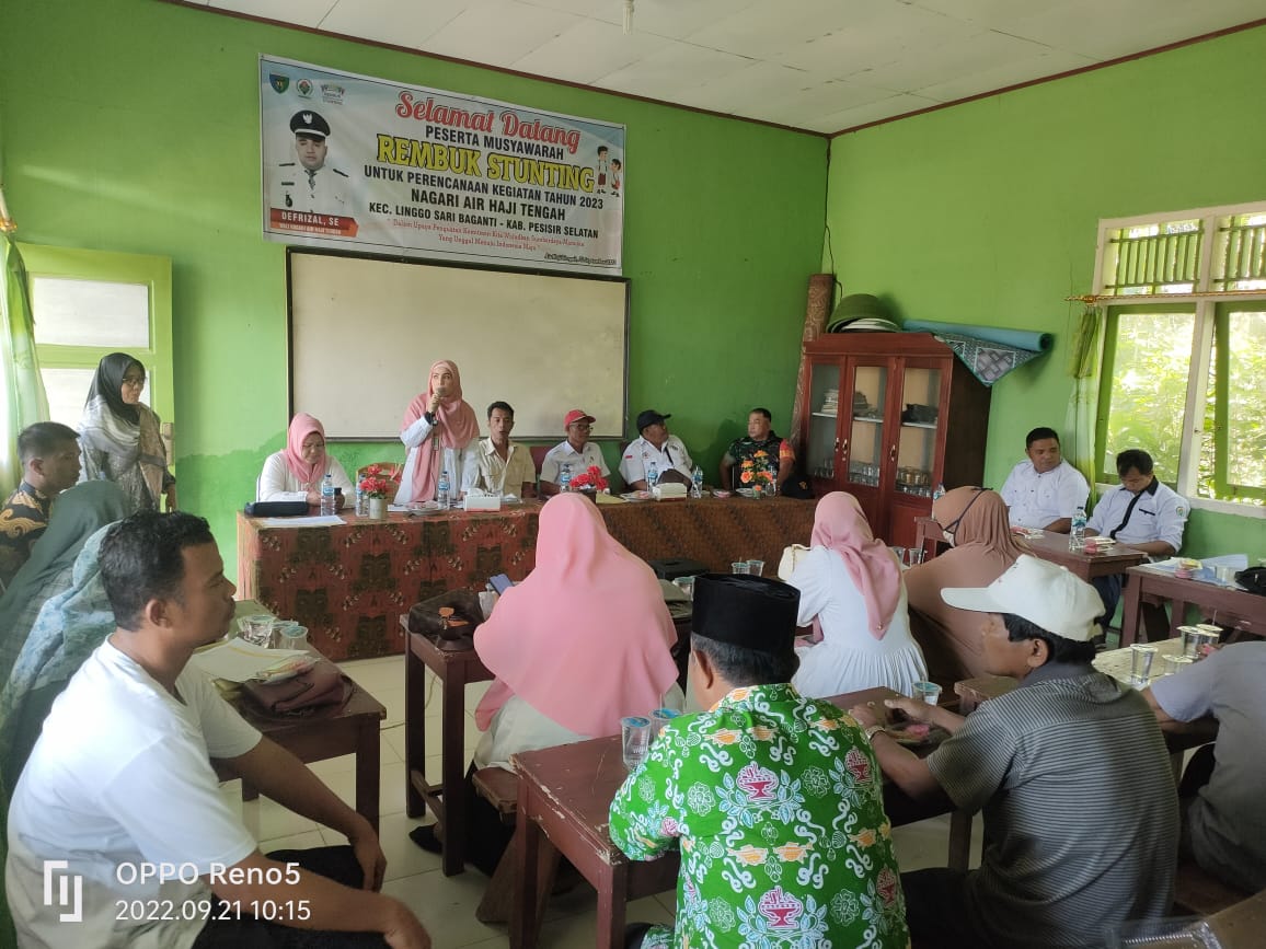 REMBUK STUNTING di NAGARI AIR HAJI TENGAH DALAM RANGKA MENCEGAH STANTING DAN MENDUKUNG INOVASI PASAN