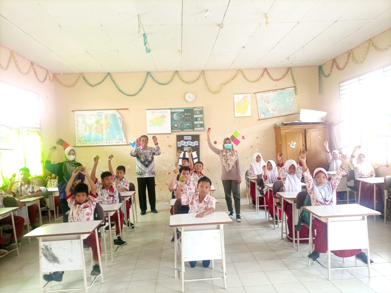 Integrasi Kegiatan tes kebugaran, GERMAS ,frambusia dan kusta di SD negeri 05 Alang Rambah Tapan
