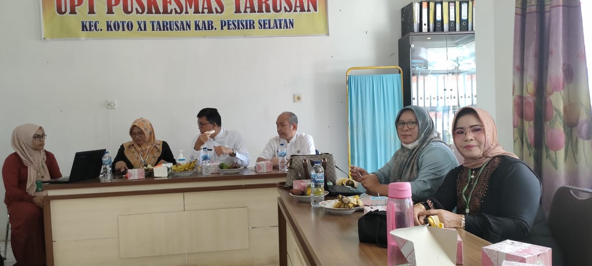 Dinas Kesehatan lakukan Monitoring dan Evaluasi Penyusunan Dokumen Akreditasi ke Puskesmas Tarusan