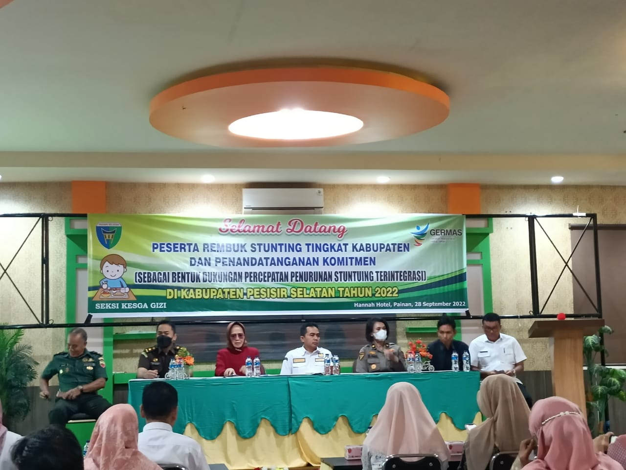 Puskesmas Surantih    tgl 28 September 2022  ikuti   Rembuk Stunting Tk. Kabupaten dan Penandatangan