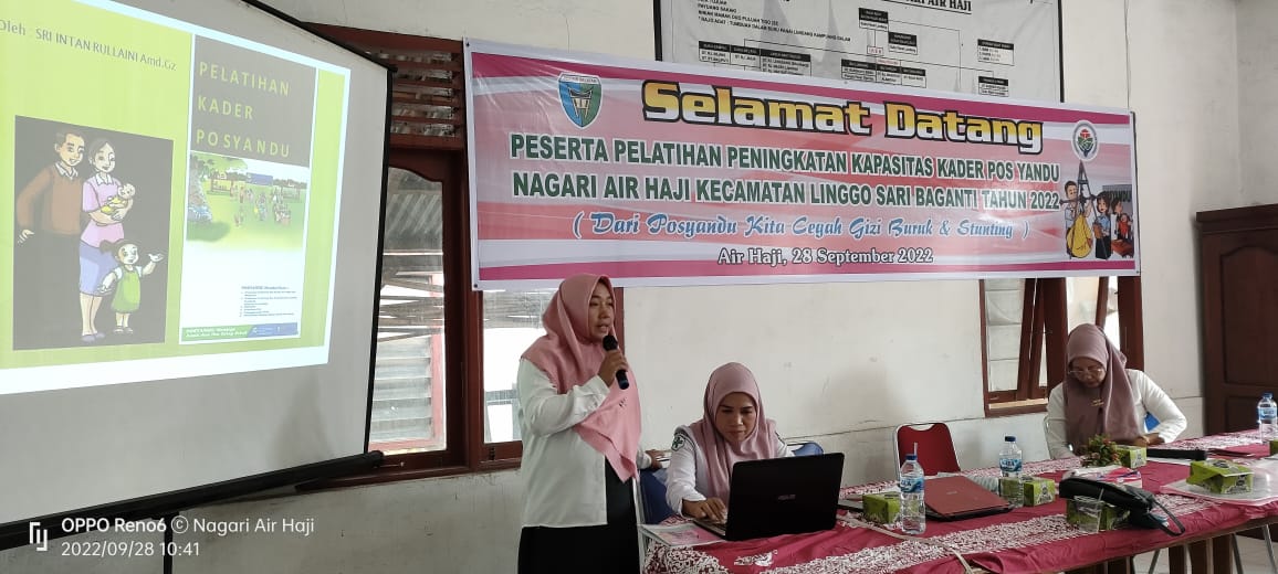 Puskesmas Air Haji laksanakan penyegaran kader di nagari air haji
