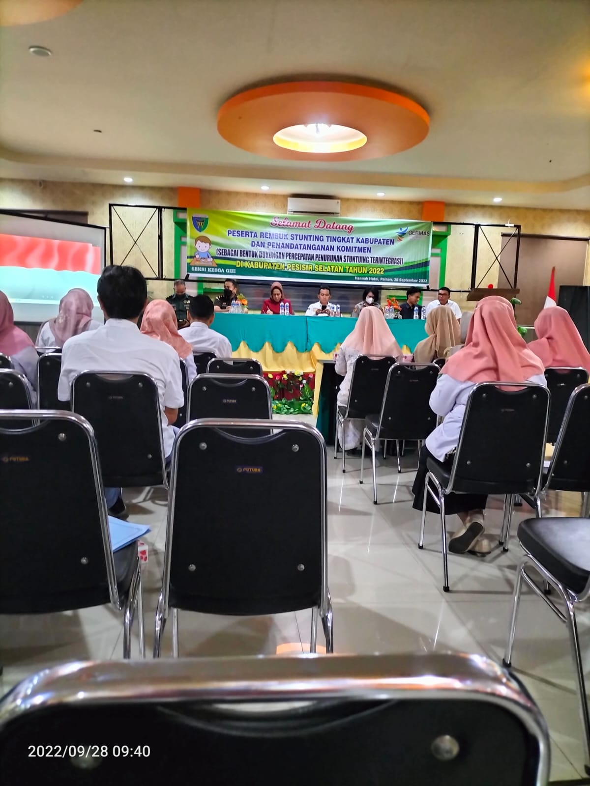 Puskesmas Air Haji    mengikuti   Rembuk Stanting TK.Kabupaten dan Penandatanganan Komitmen Bersama 