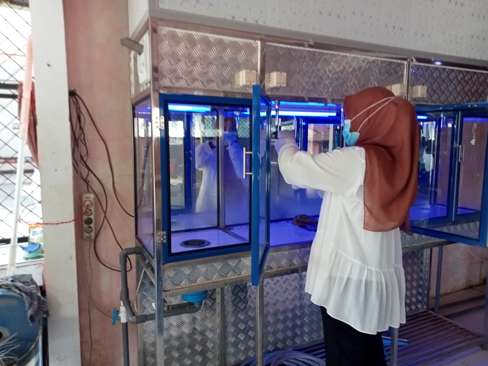 Pengambilan Sampel Air DAMIU (Depot Air Minum Isi Ulang)  Puskesmas Balai Selasa, 