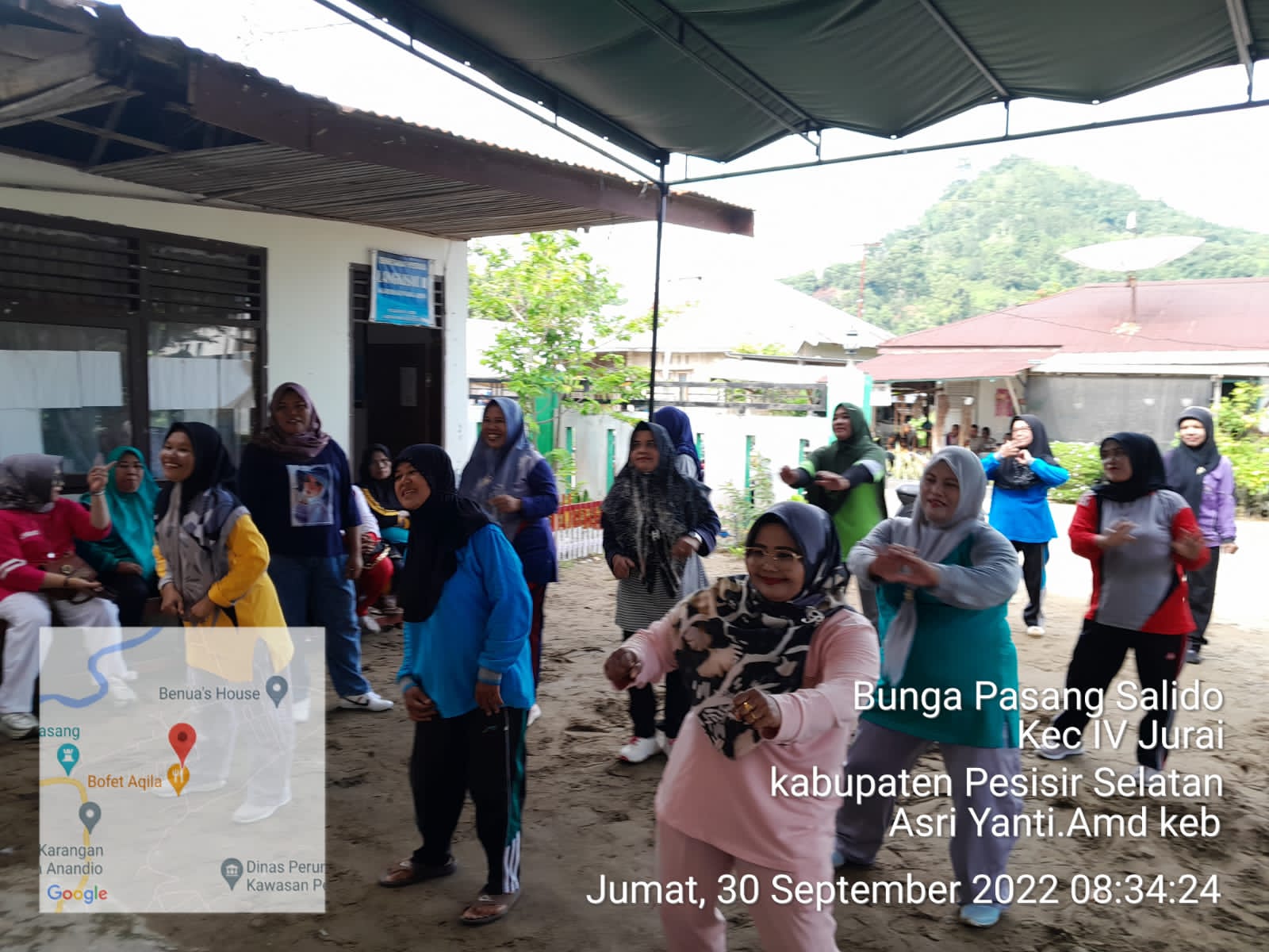 Pelaksanan Germas ( Gerakan Masyarakat Hidup Sehat) di Nagari Bunga Pasang Salido   Pusk. Salido,