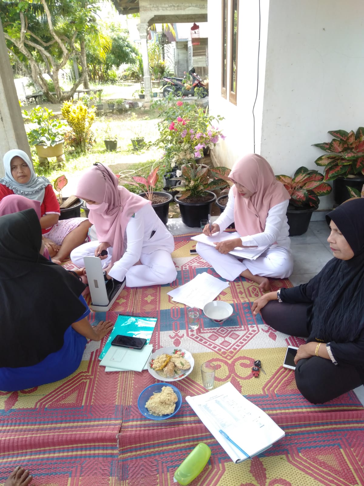 Giat kegiatan Pos UKK(Upaya Kesehatan Kerja) di kampung Pulai wilayah kerja Puskesmas kambang