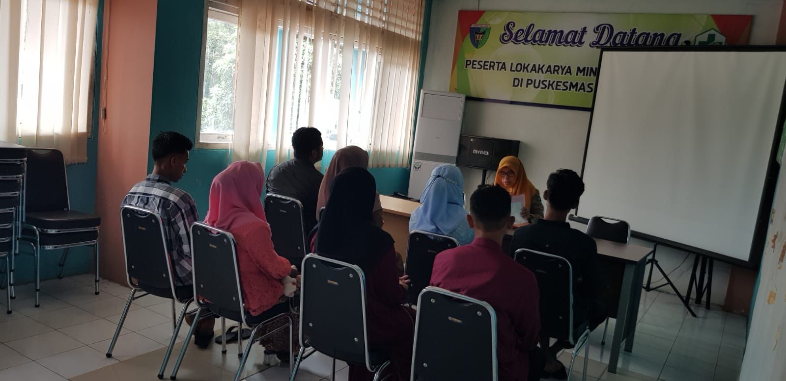 Pemeriksaan kesehatan pada catin  Puskesmas Air Haji.
