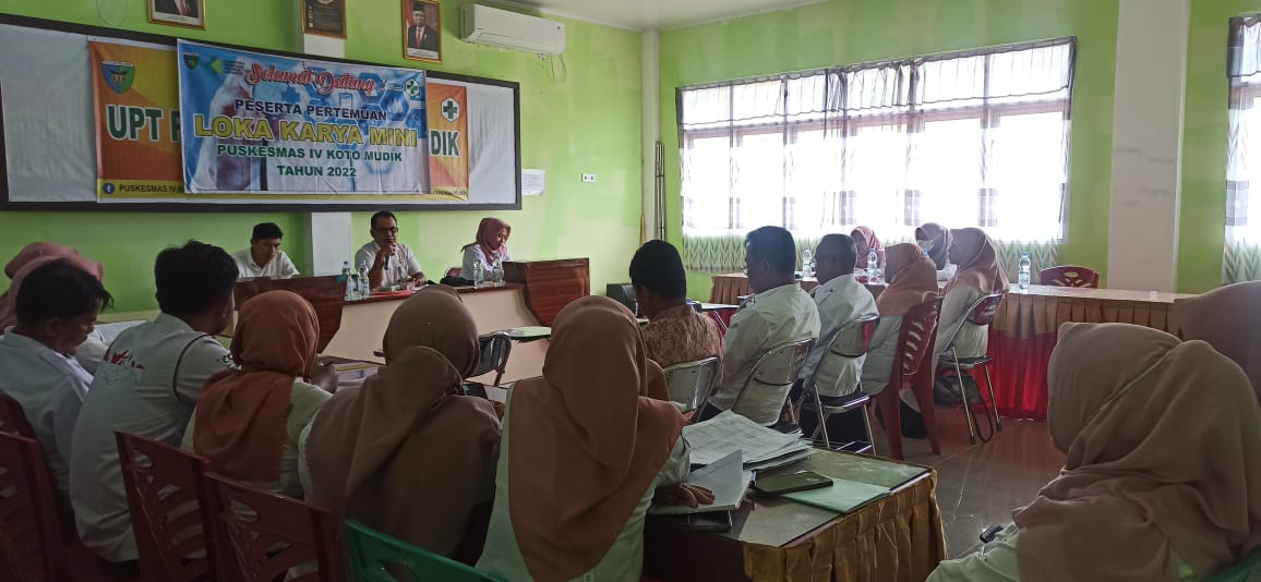 RAPAT DALAM RANGKA PERSIAPAN PERESMIAN PUSKESMAS IV KOTO MUDIK