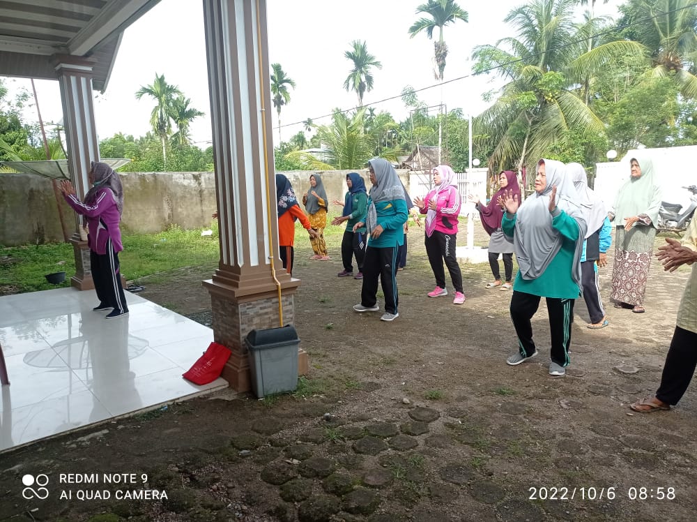 KEGIATAN POSBINDU PTM DAN LANSIA SERTA SENAM PROLANIS DINAGARI SUNGAI LIKU  PUSK Balai Selasa