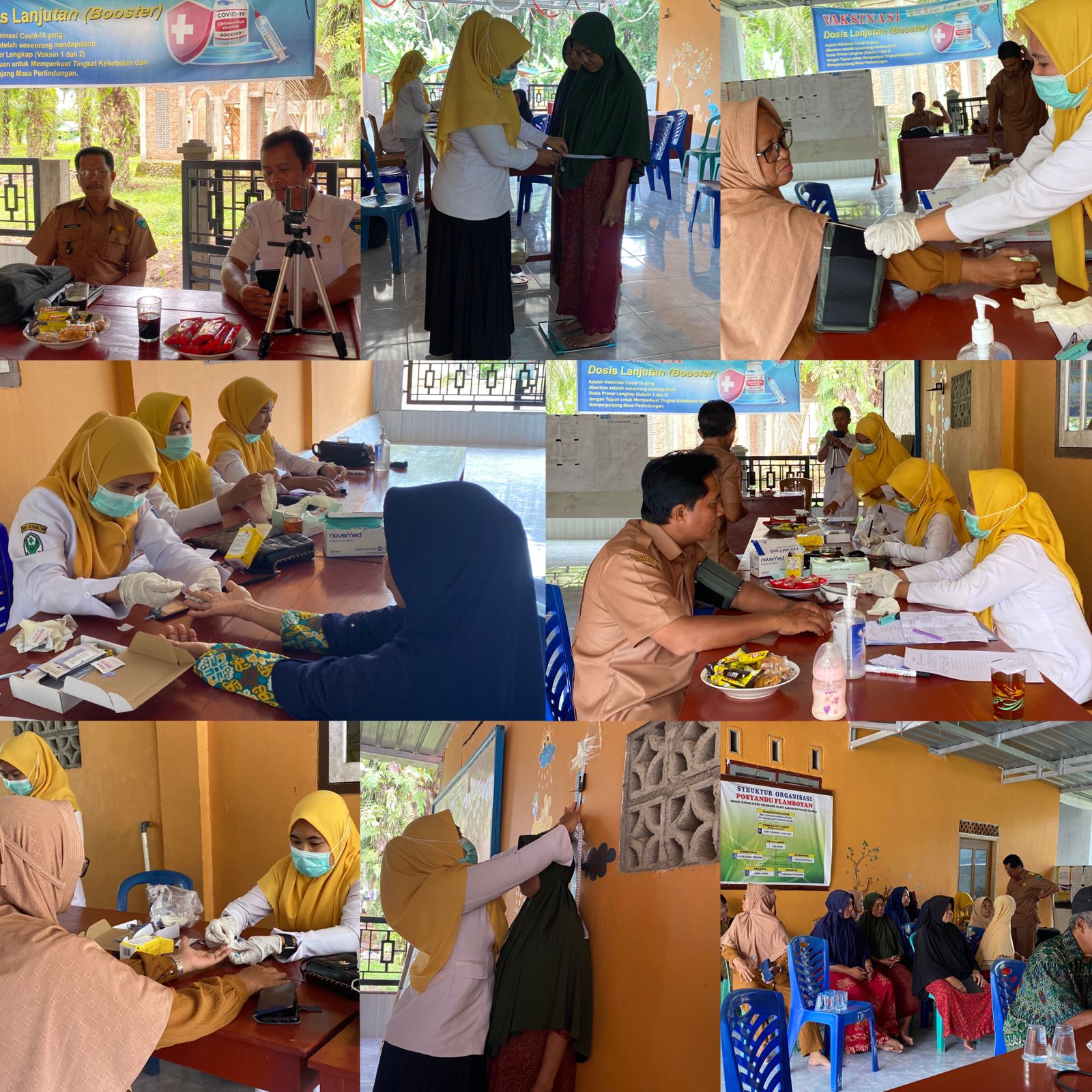 Puskesmas Tanjung Makmur melakukan screening Penyakit tidak menular ke nagari Durian Seribu.