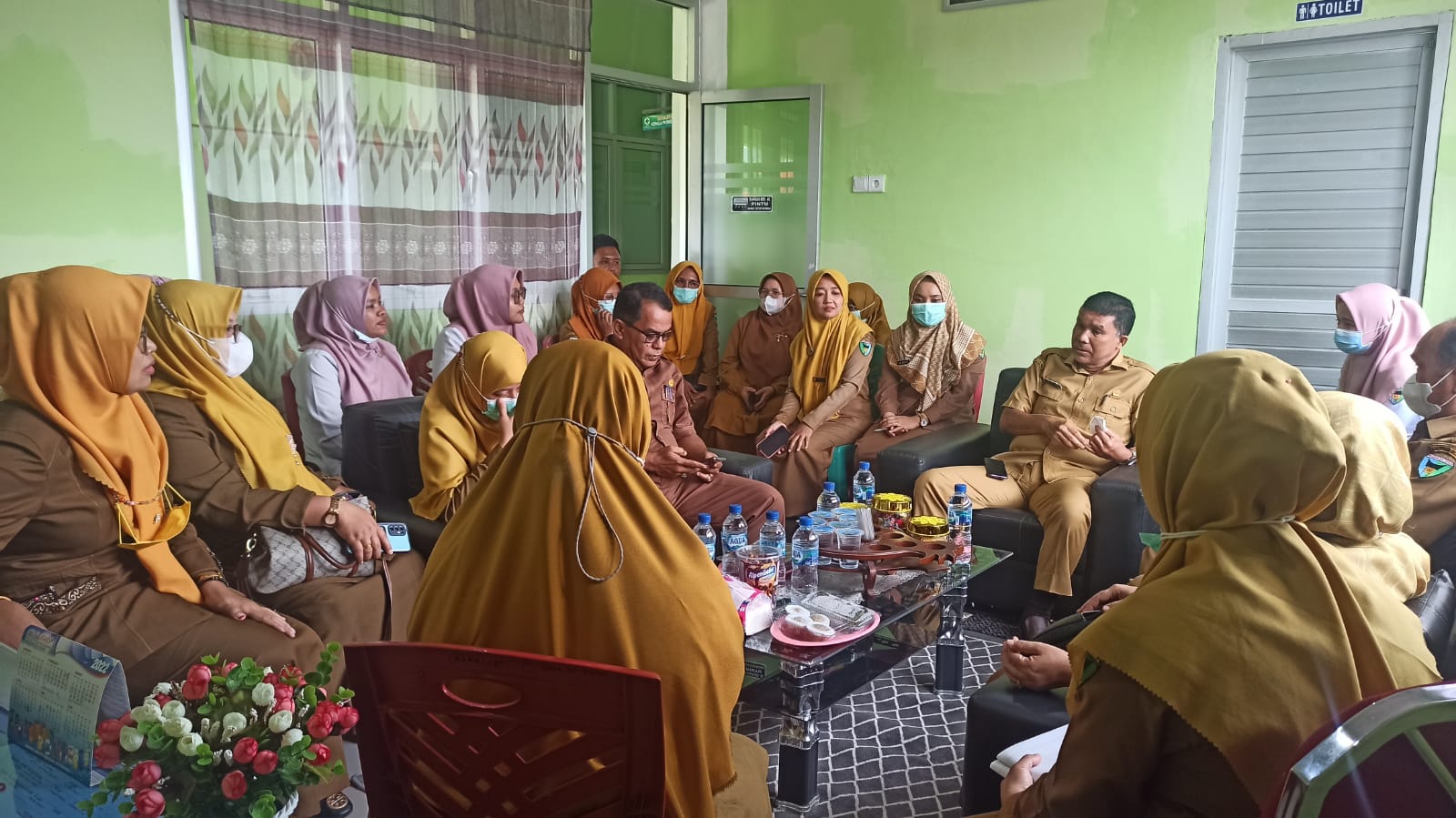 Dinas Kesehatan Kab Pessel beserta rombongan lakukan Peninjauan Persiapan Peresmian Gedung Baru Pusk