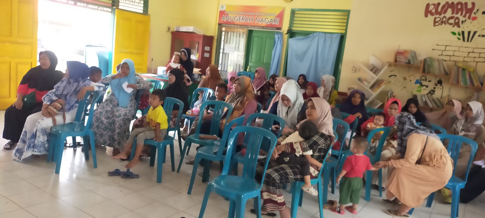 Puskesmas Air Haji  validasi data kembali Bayi dan Balita Gizi Kurang dan Stunting di kenagarian Pas