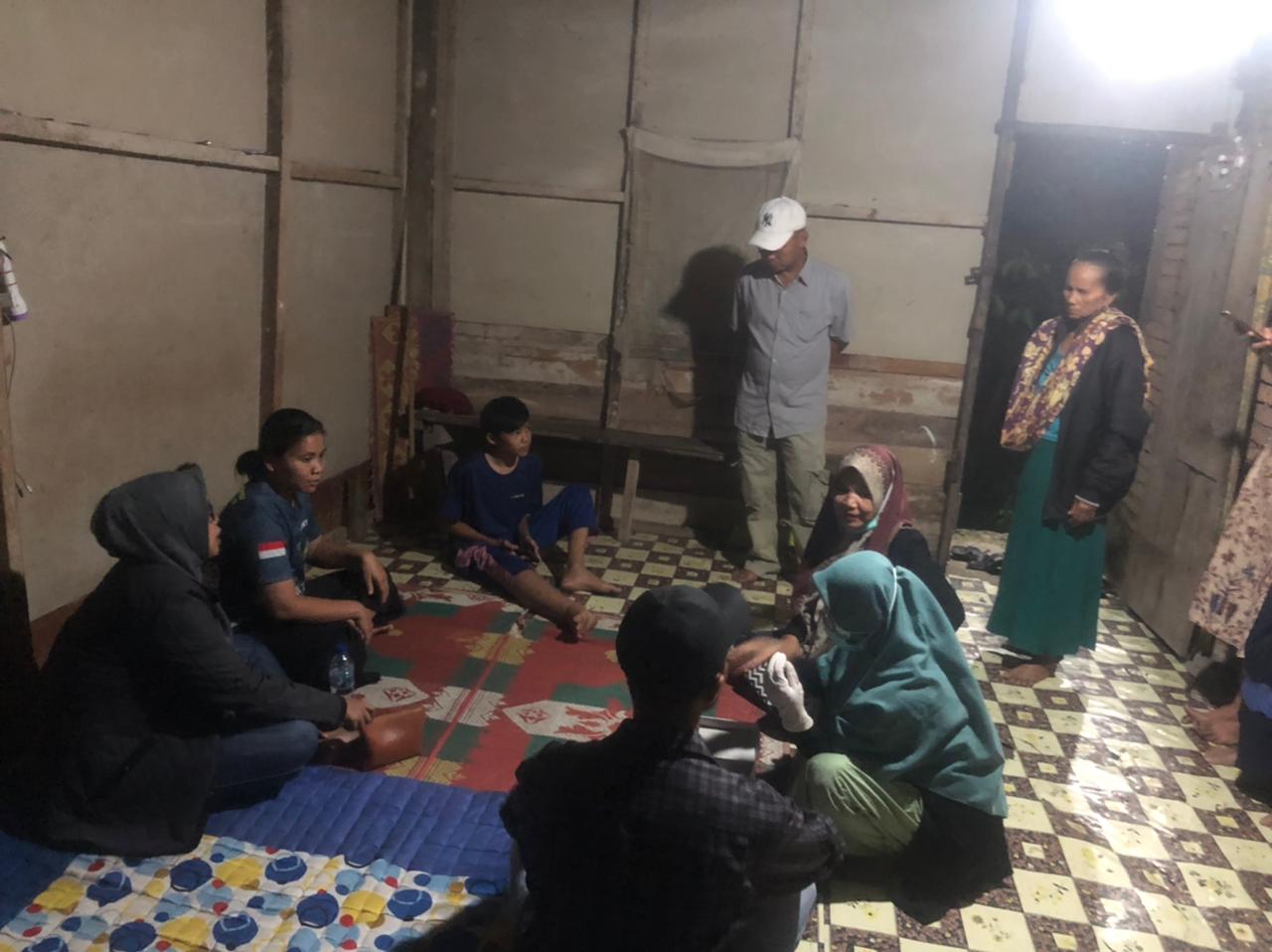 Screening (pelacakan) kasus suspect filariasis   Kampung Tanjung   Puskesmas Barung Barung Balantai