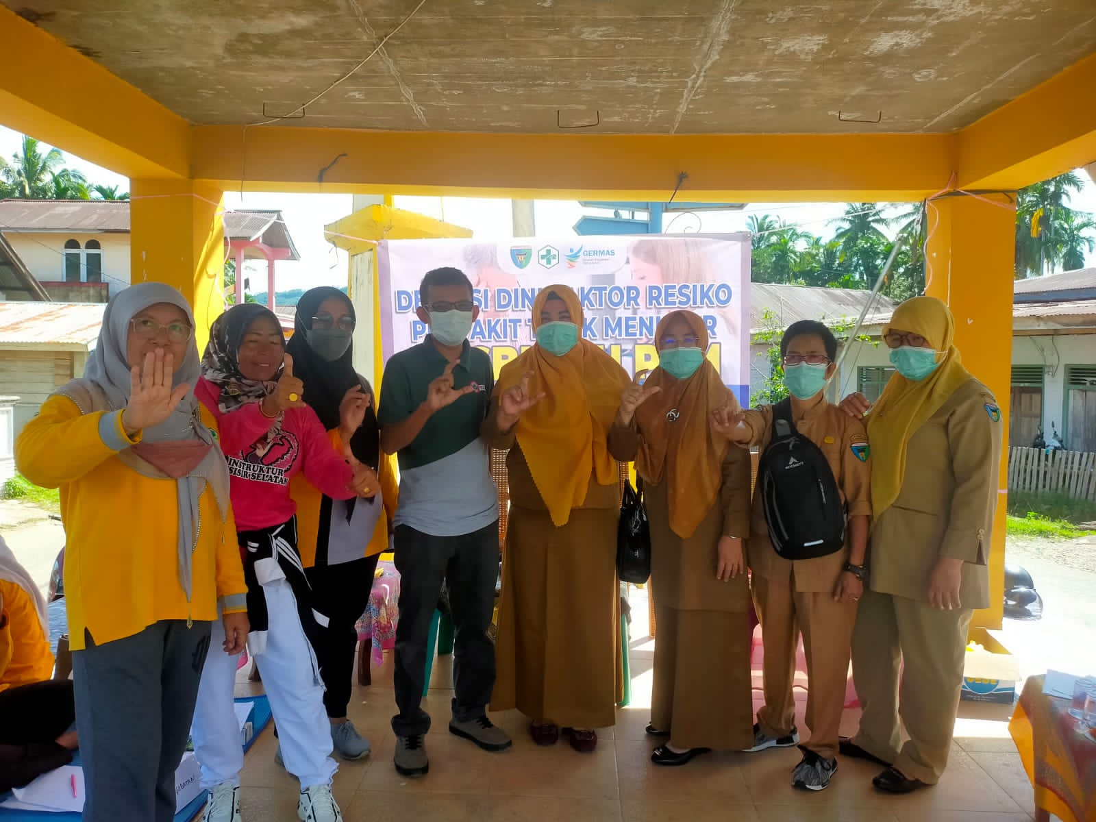 Posbindu PTM yang di laksanakan di Nagari Koto Nan Duo wilayah kerja Puskesmas Pasar Kuok 
