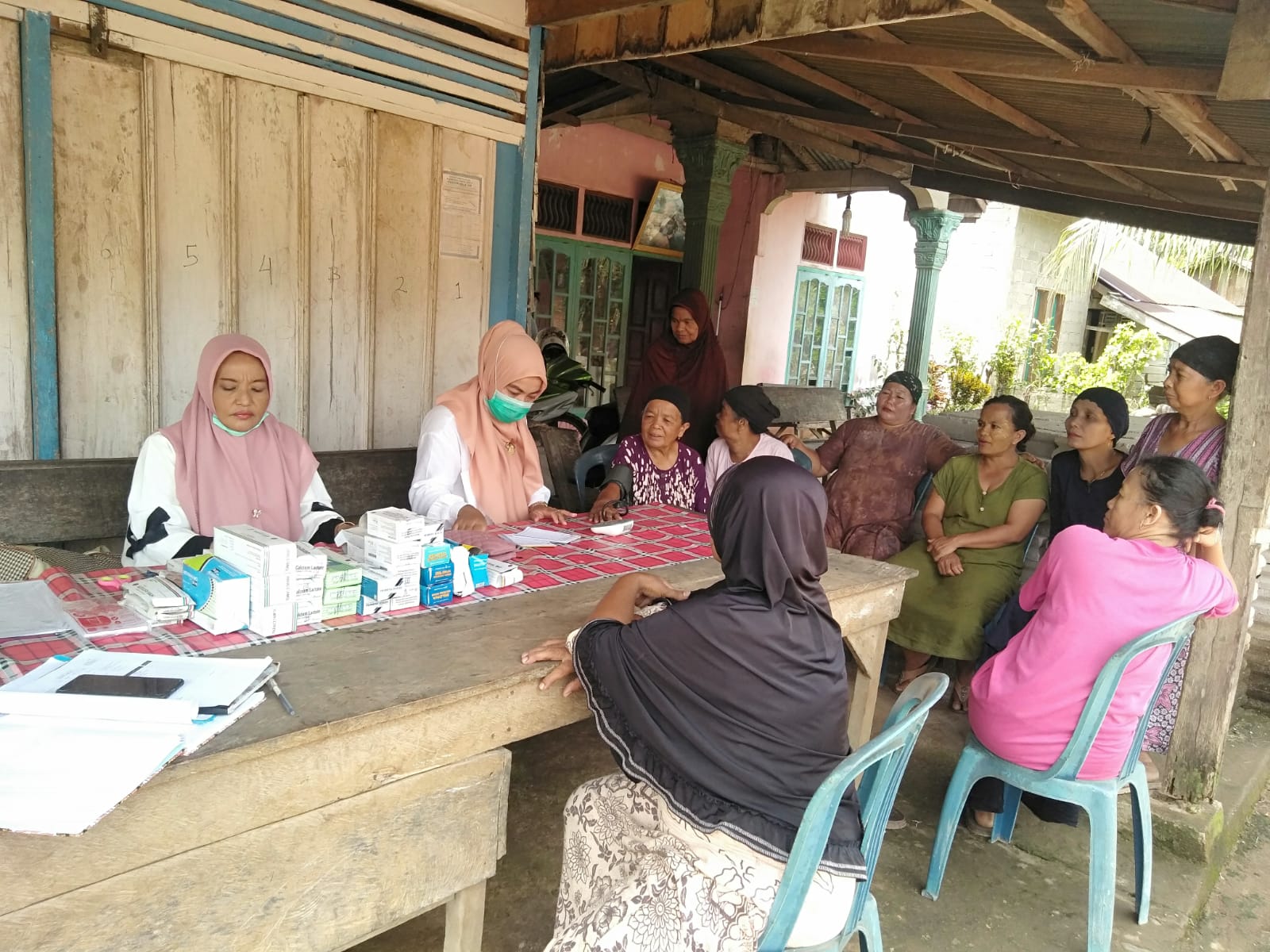 Puskesmas Air Haji laksanakan  Posyandu Lansia Di  Koto panjang,rabu,12 Oktober 2022