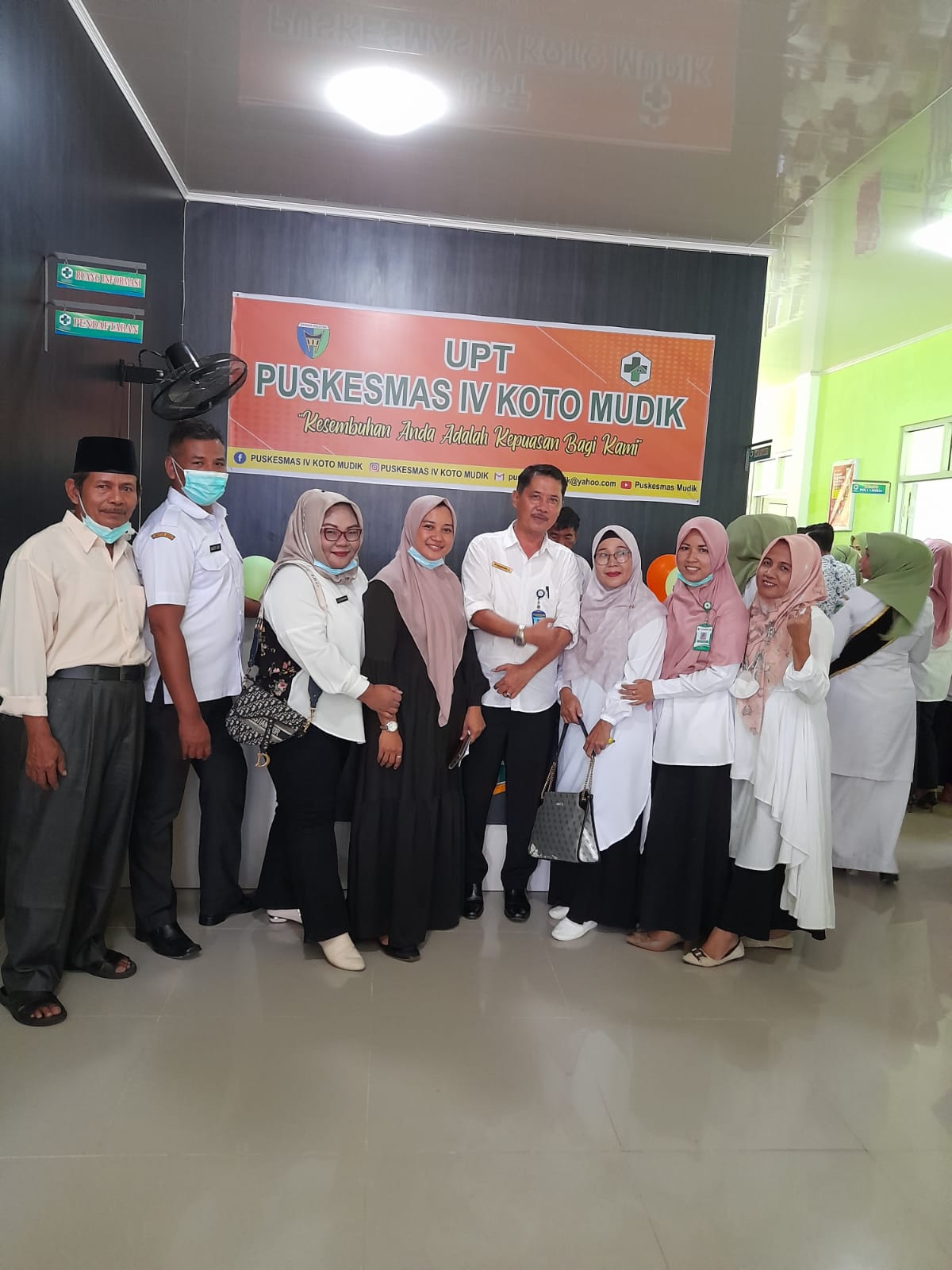 KEPALA PUSKESMAS KAYU GADANG MENGHADIRI UNDANGAN PERESMIAN GEDUNG BARU PUSKESMAS IV KOTO MUDIAK