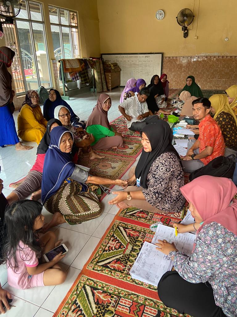 Pelayanan  skirining hipertensi di kenagarian duku utara,   puskesmas barung barung balantai..