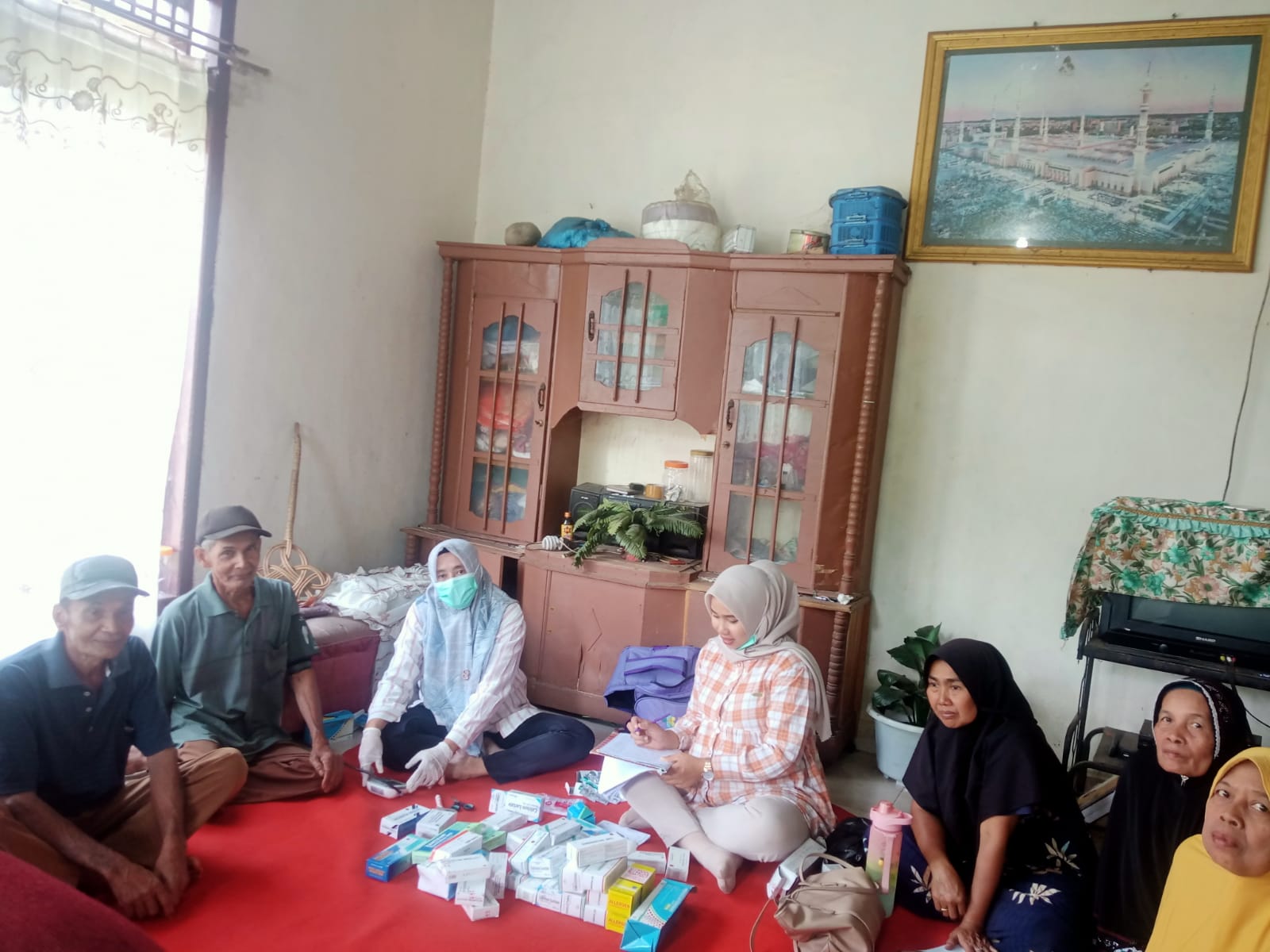 Puskesmas Air Haji laksanakan Kegiatan Posyandu Lansia Di Air haji tengah, sabtu,15 Oktober 2022 