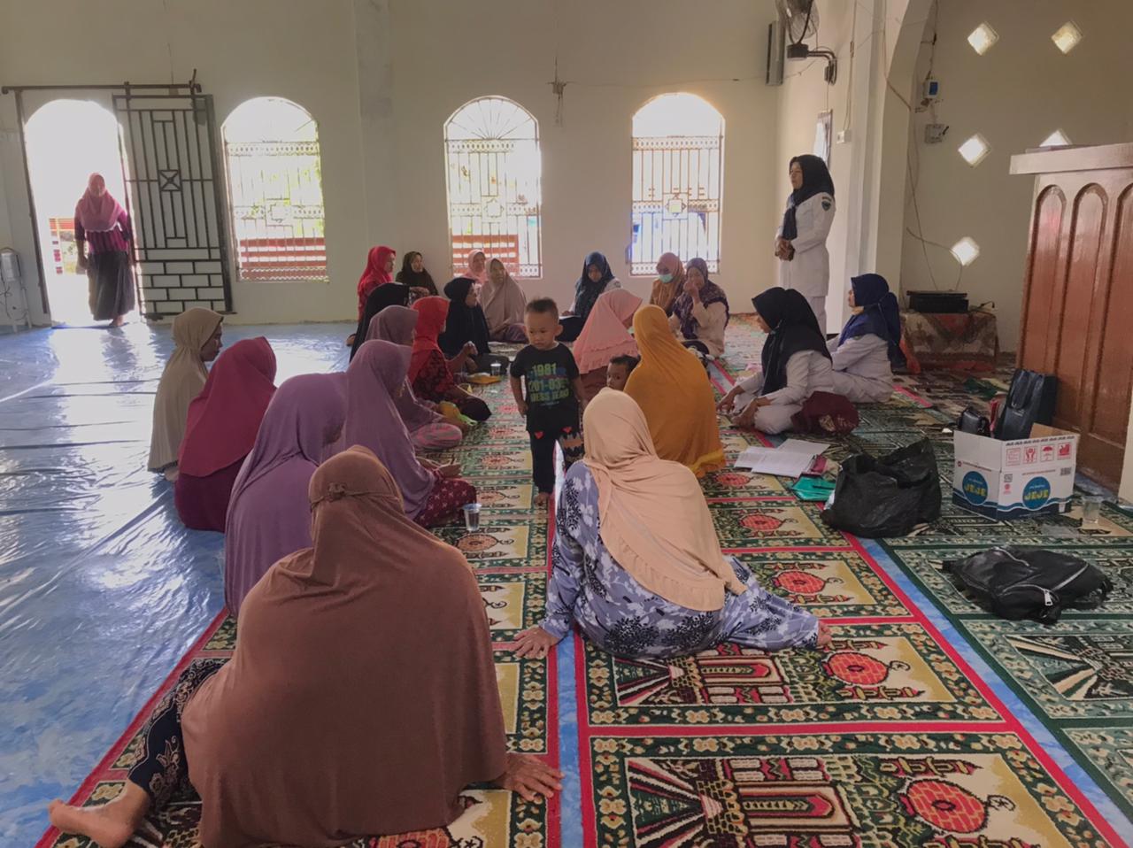 Puskesmas Pasar Kuok lakukan Posbindu PTM (Penyakit Tidak Menular) dan posyandu Lansia.