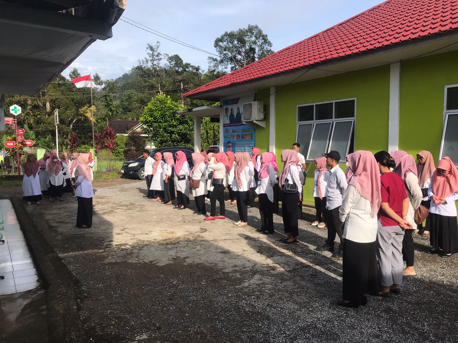 Puskesmas  BBB di wajibkan untuk mengikuti Apel pag