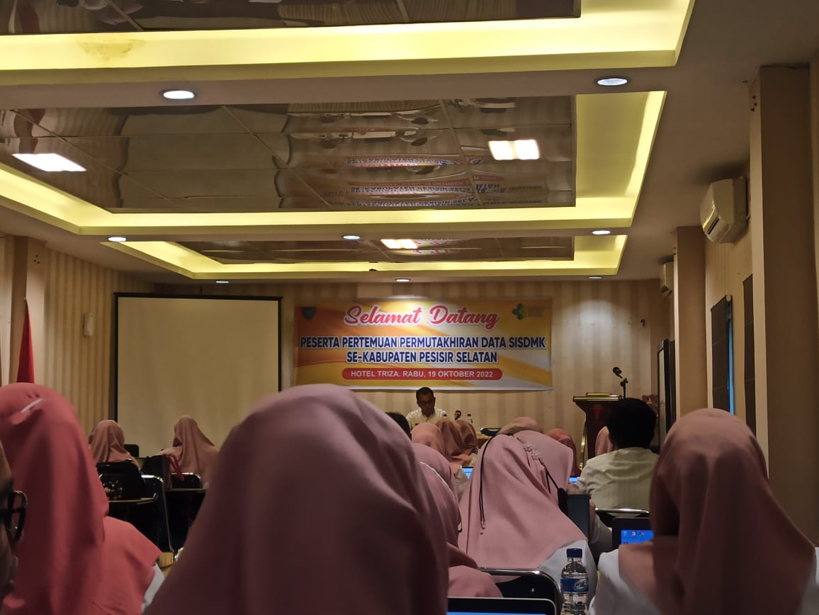 PUSK KAYU GADANG PERTEMUAN PERMUKTAHIRAN DATA SISDMK SE KABUPATEN PESISIR SELATAN