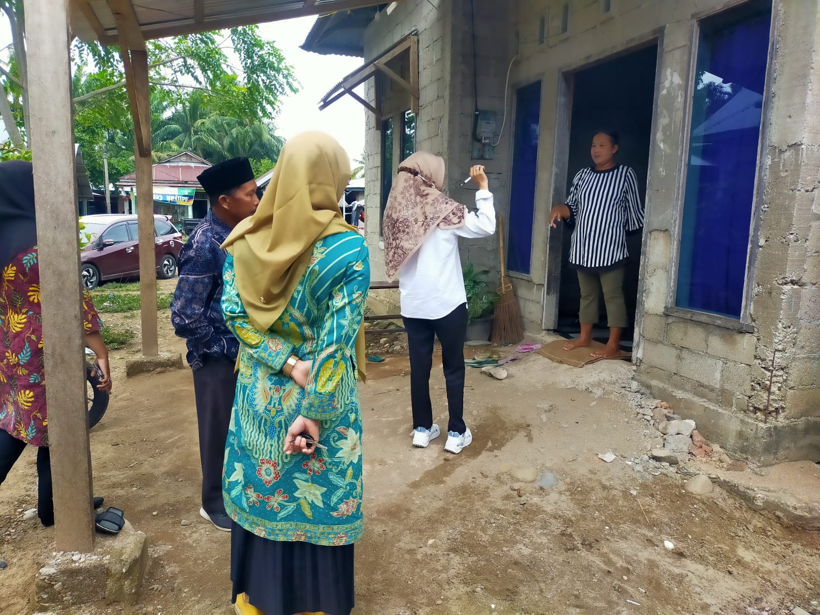 Verifikasi ODF Kabupaten oleh tim verifikasi dari provinsi di  wilayah kerja Puskesmas kambang.