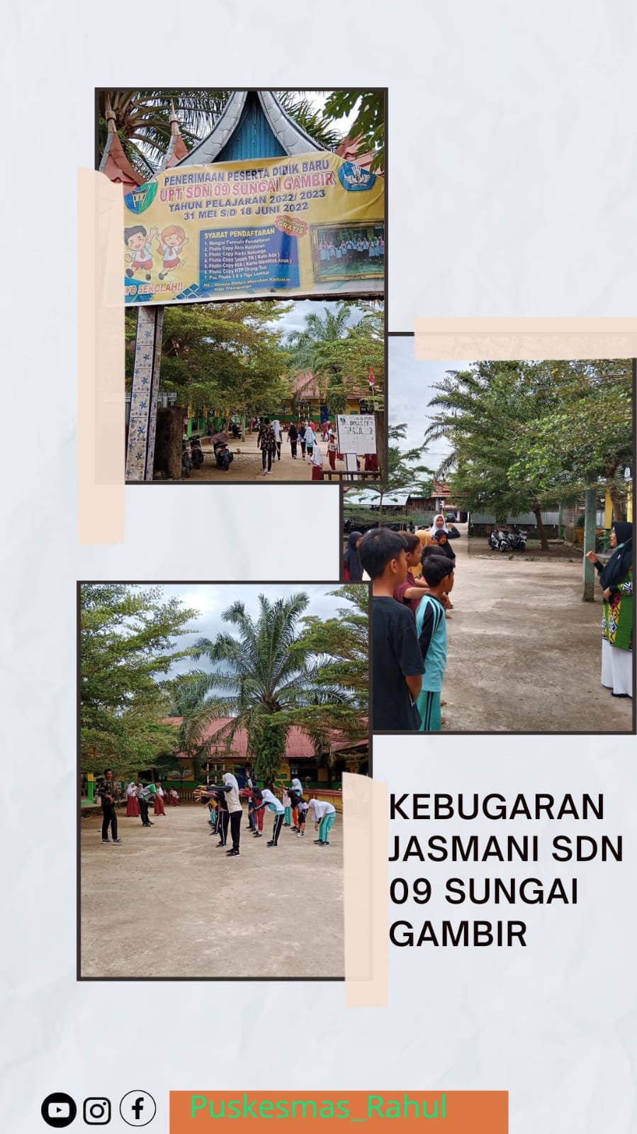 MENGUKUR KEBUGARAN JASMANI SISWA SDN 09 SUNGAI GAMBIR  PUSKESMAS RAHUL, 