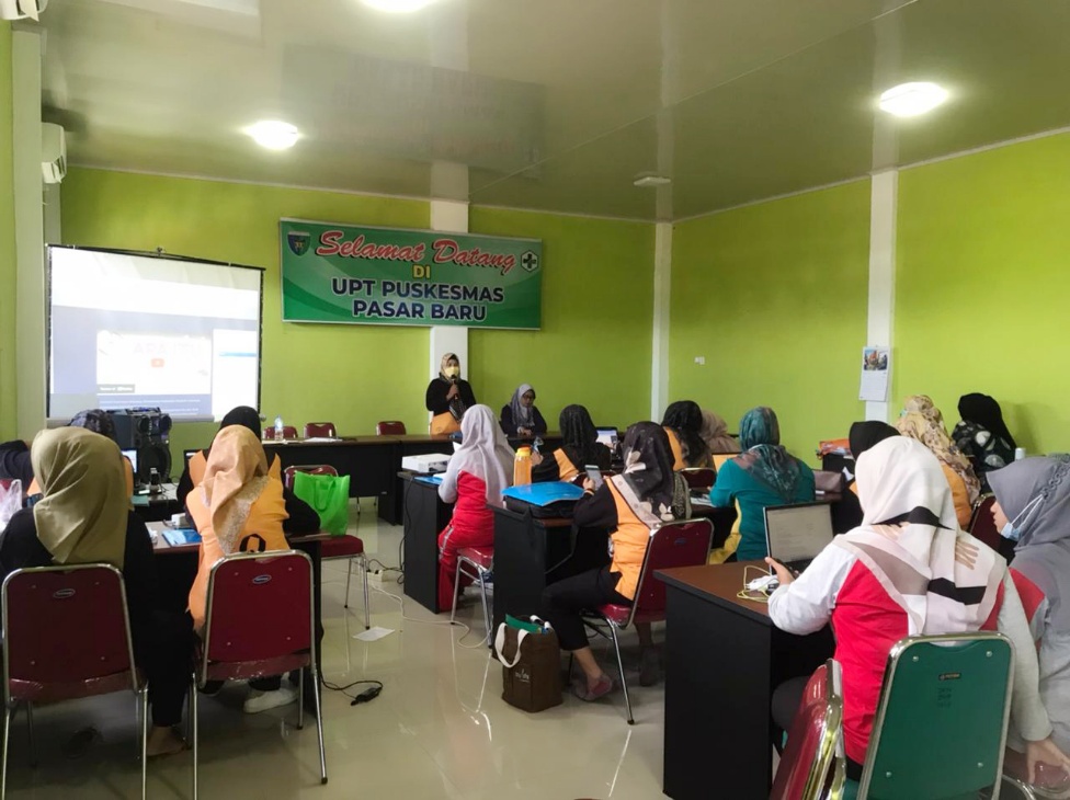 Pertemuan Penggunaan E-Kohort KIA bersama Bidan Desa dan Team Entri Puskesmas Pasar Baru