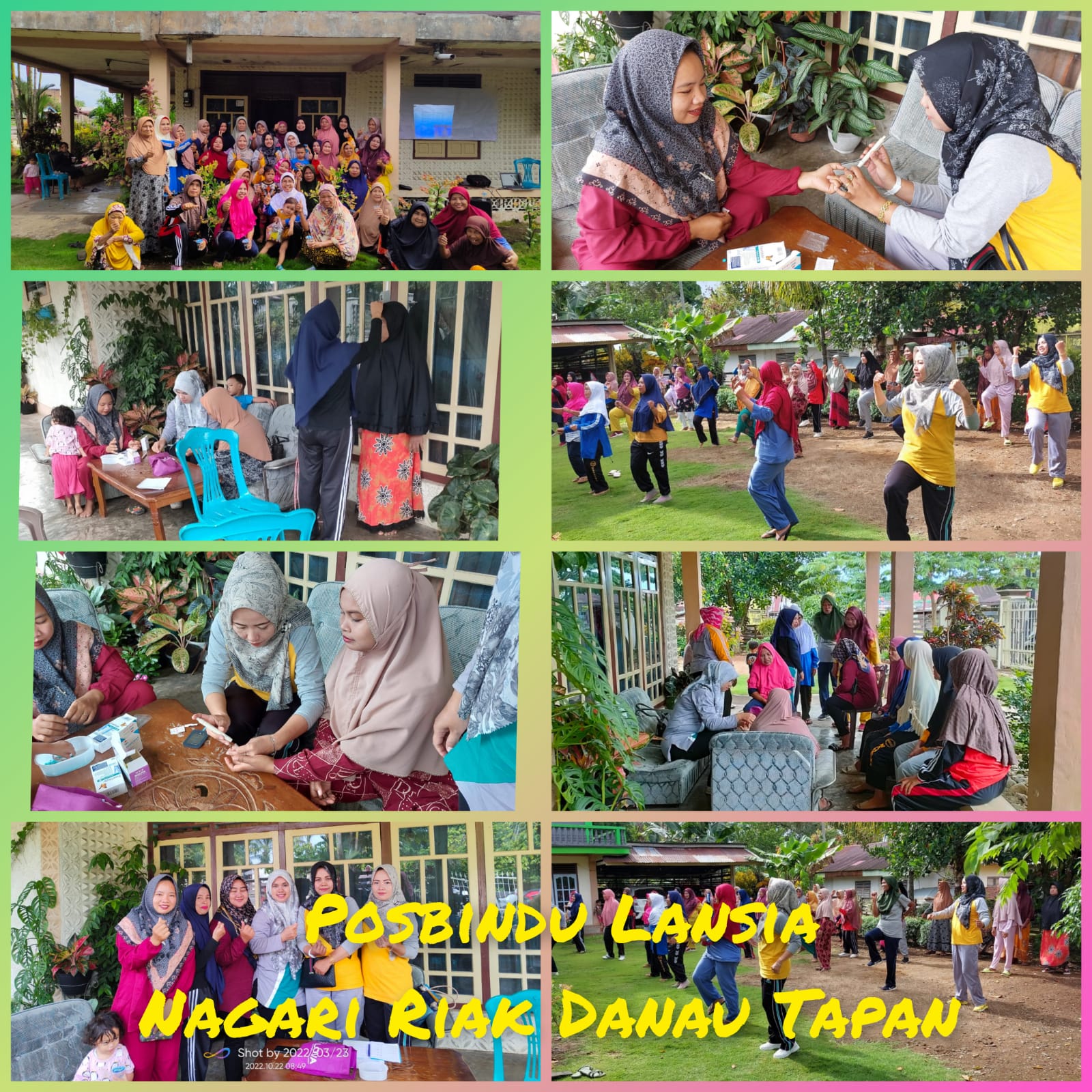 Posbindu Lansia di Nagari Riak Danau Tapan  Puskesmas Tapan 