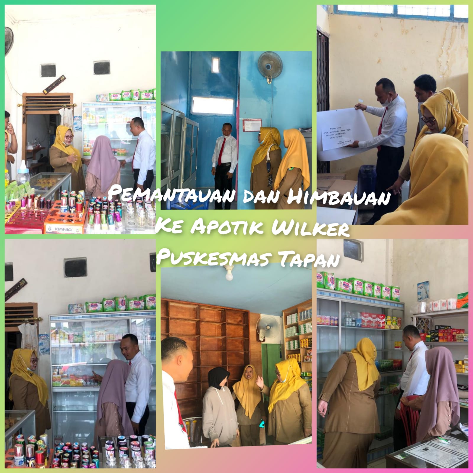 Pemantauan dan Himbauan Puskesmas Tapan dan Polsek Tapan  ke Apotik Wilker Puskesmas Tapan