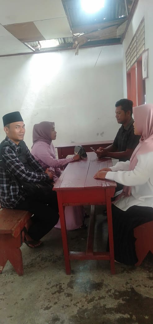 Pemeriksaan kesehatan pada calon pengantin di UPT puskesmas kambang.
