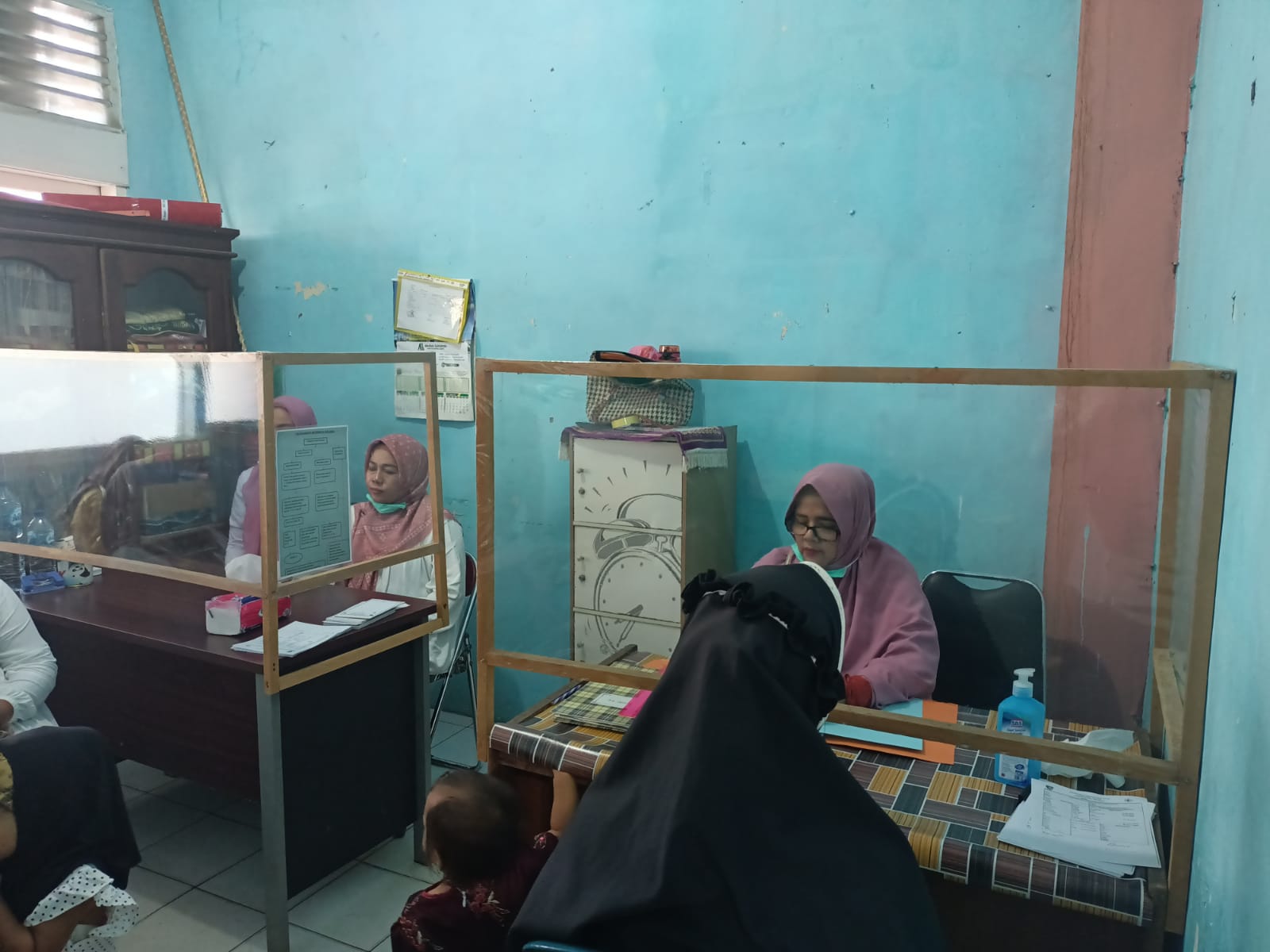 Pelayanan di poli umum Rabu 26-10-2022 di Puskesmas  Air Haji