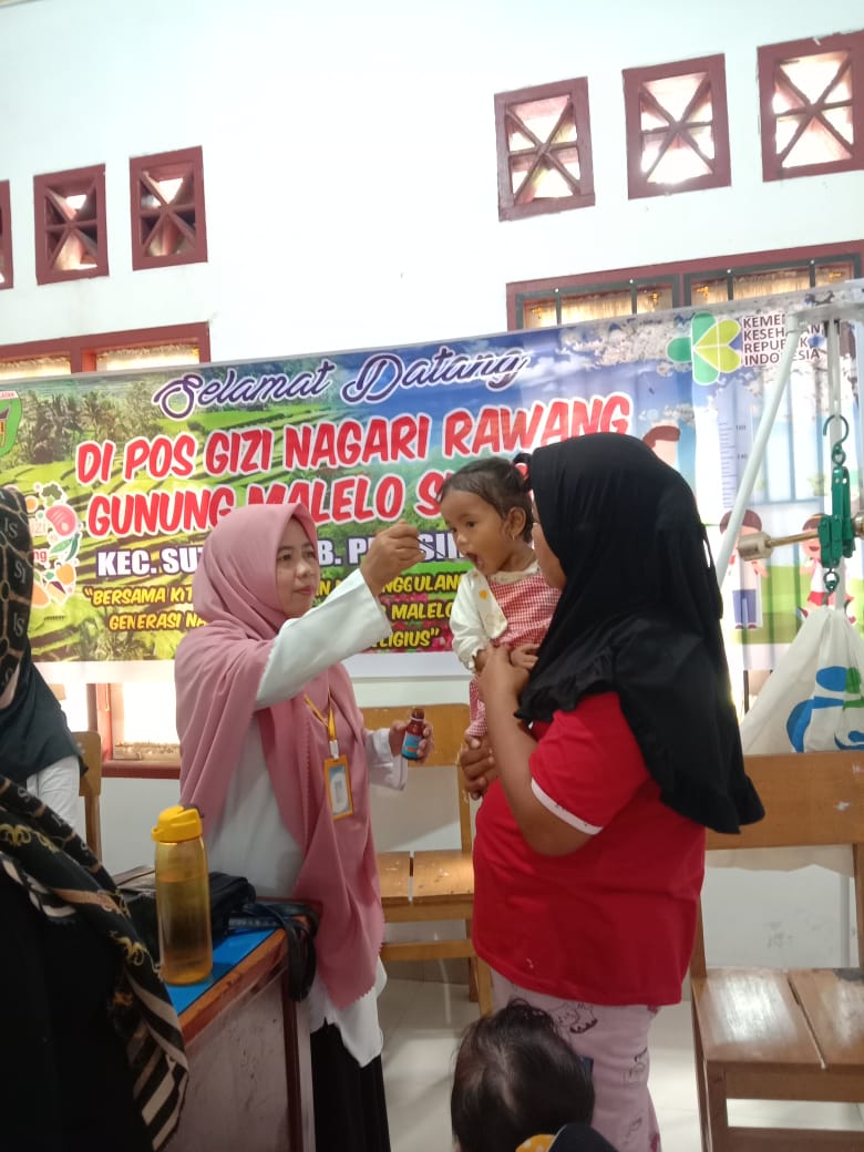 Kegiatan Pembukaan POS GIZI Di Nagari *RAWANG GUNUNG MALELO* PUSKESMAS SURANTIH 