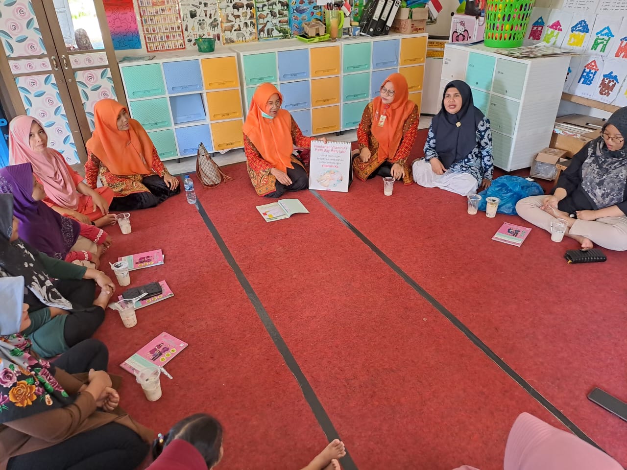 Puskesmas Tj. Makmur melakukan Kegiatan Kelas Ibu Hamil di Nagari Pasir Binjai.