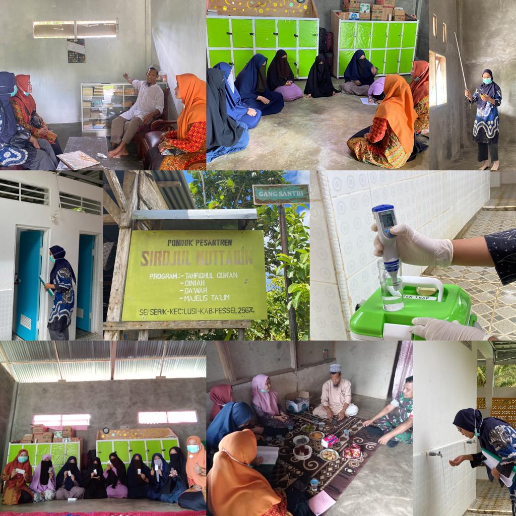 Petugas Kesling, Promkes, dan Gizi Puskesmas  Tj. Makmur Melakukan kunjungan ke Pondok Pesantren Sir