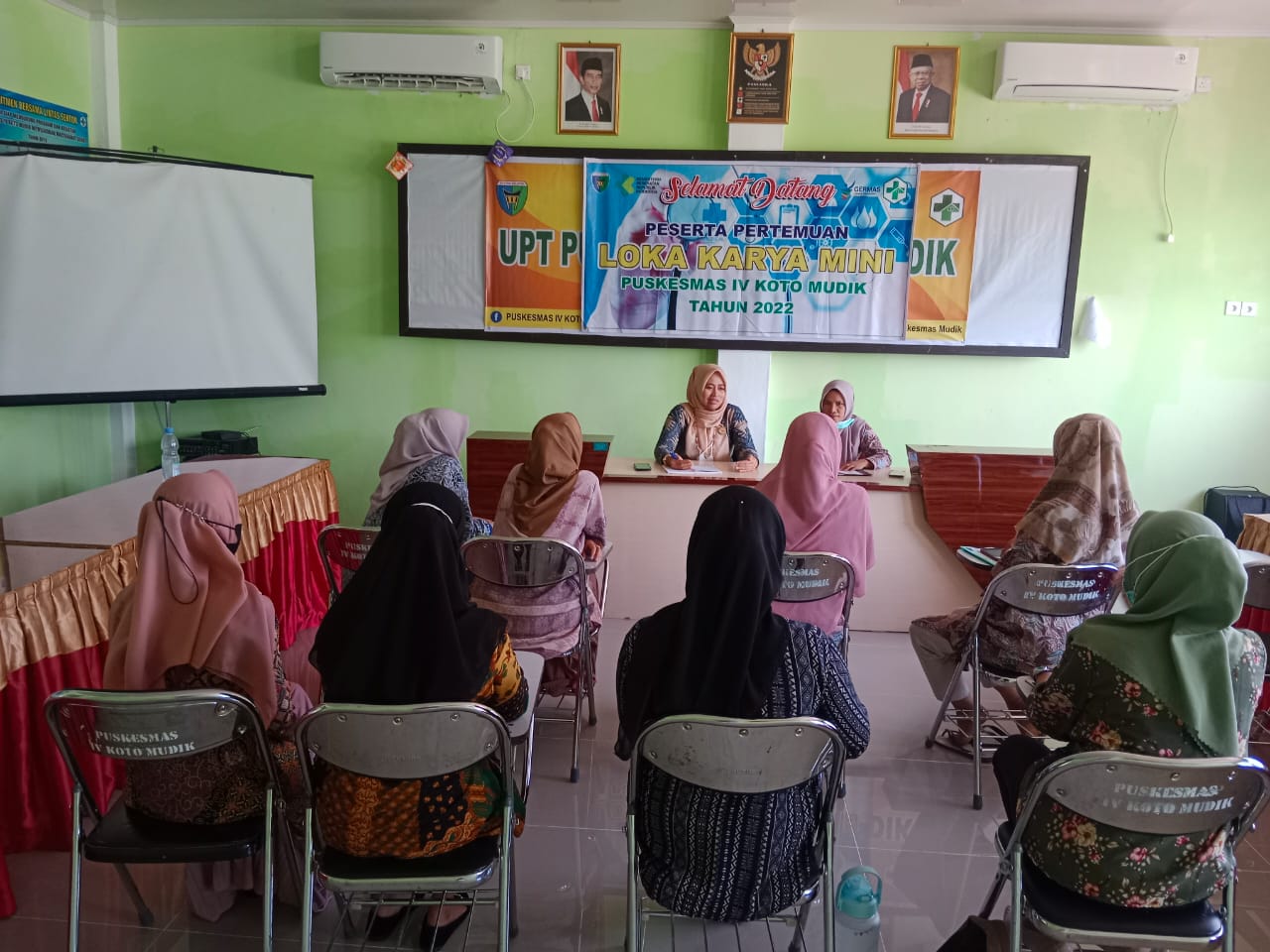 PUSKESMAS IV KOTO MUDIK Kamis, 27 Okt 2022  BRIEFING PETUGAS PENDAFTARAN DAN P\'CARE