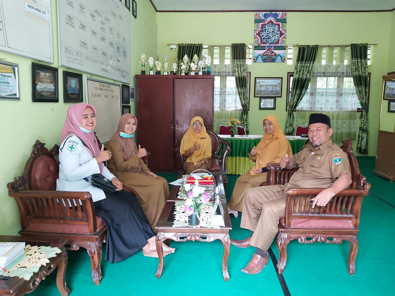 Puskesmas Asam Kumbang lakukan Koordinasi pelaksaan Germas di SMAN 1 Bayang Utara