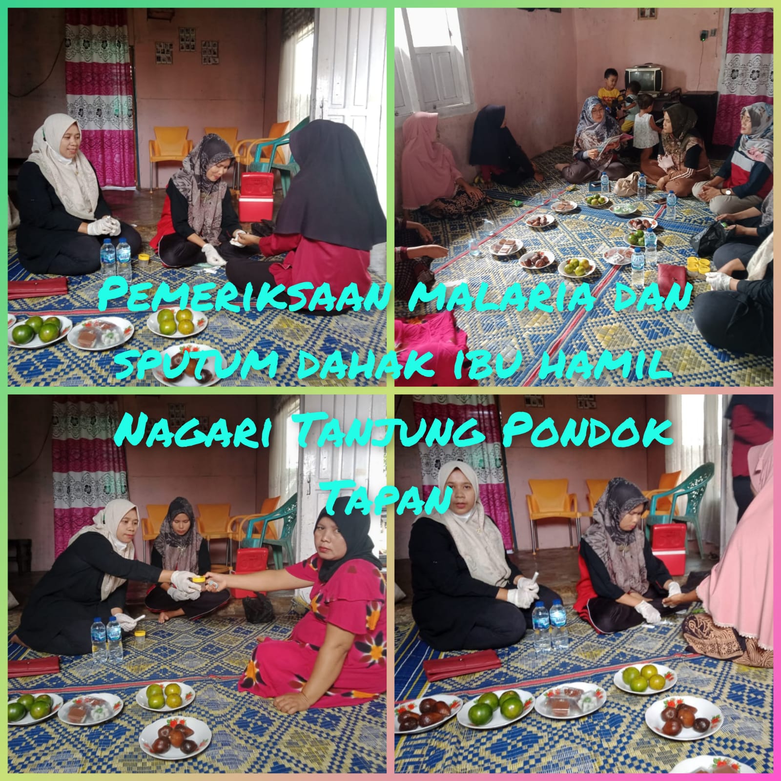 Puskesmas Tapan lakukan Pemeriksaan malaria dan pengambilan sputum dahak pada ibu hamil di nagari Ta