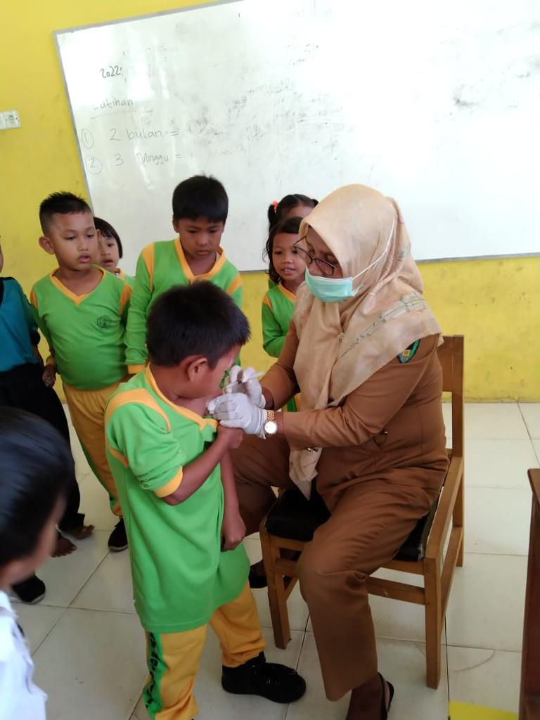 PELAKSANAAN BIAS ( Bulan imunisasi Anak Sekolah) WILAYAH KERJA PUSKESMAS KOTO BARU 