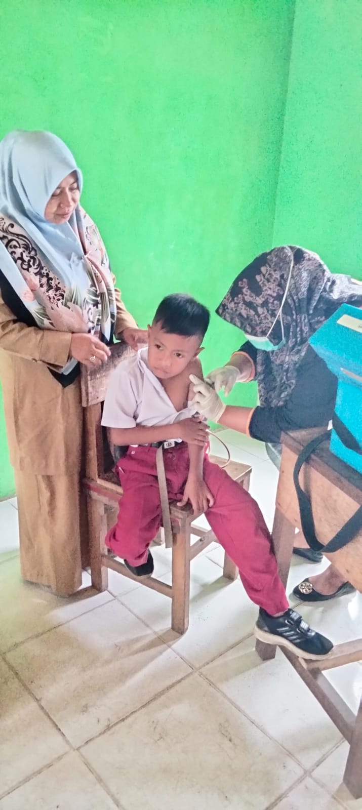 PELAKSANAAN BIAS (Bulan Imunisasi Anak Sekolah) DI SEKOLAH DASAR WIL. KERJA UPT PUSKESMAS PASAR BARU