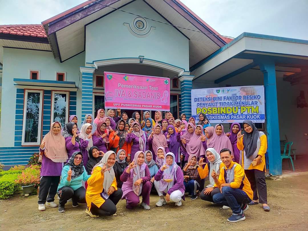Puskesmas pasar Kuok  01 November 2022 laksanakan  Iva tes dan sadarnis, berkaloborasi dengan  PTM d