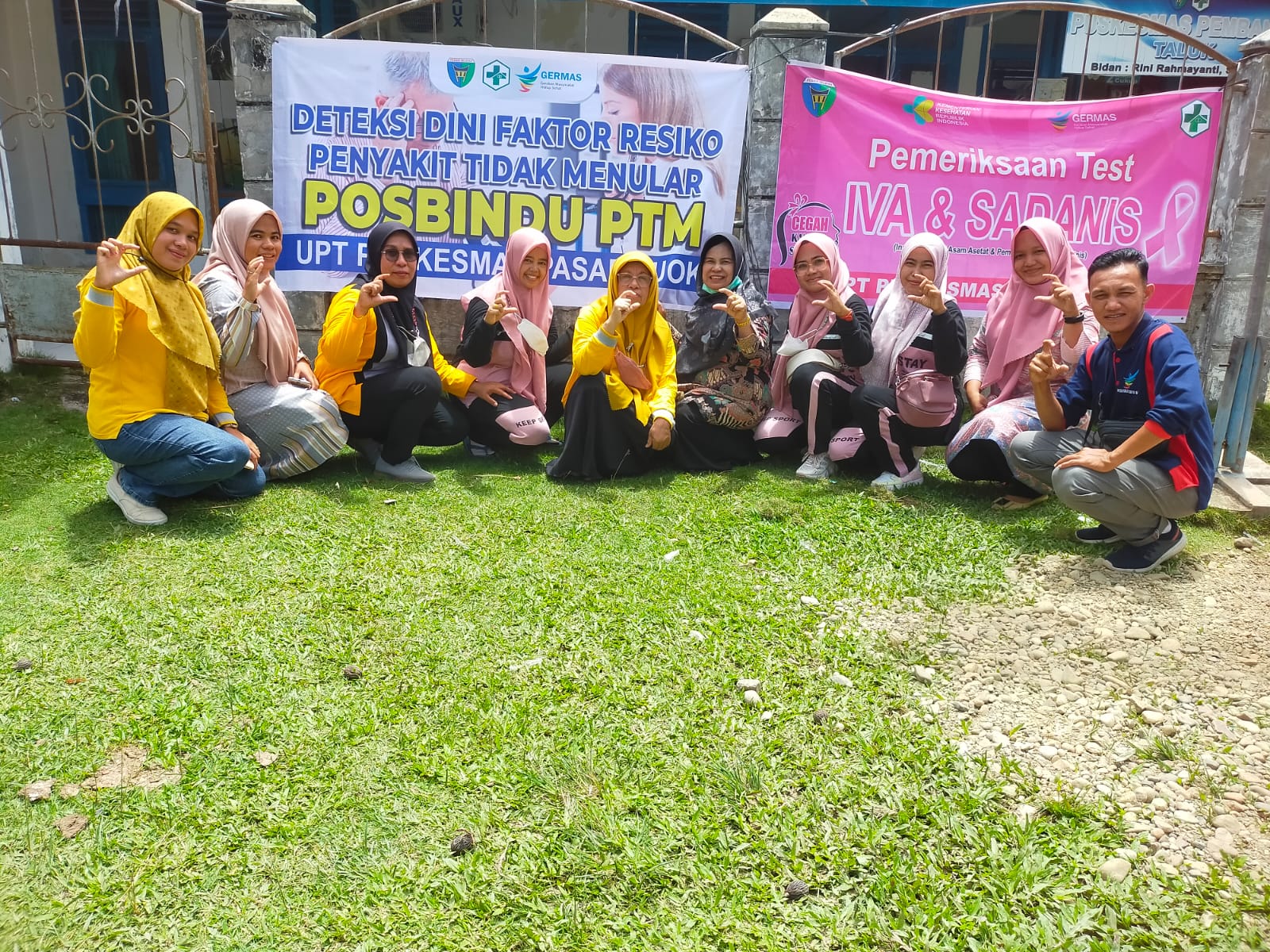 Puskesmas Pasar Kuok laksanakan kegiatan posbindu PTM   di Nagari Taluak 