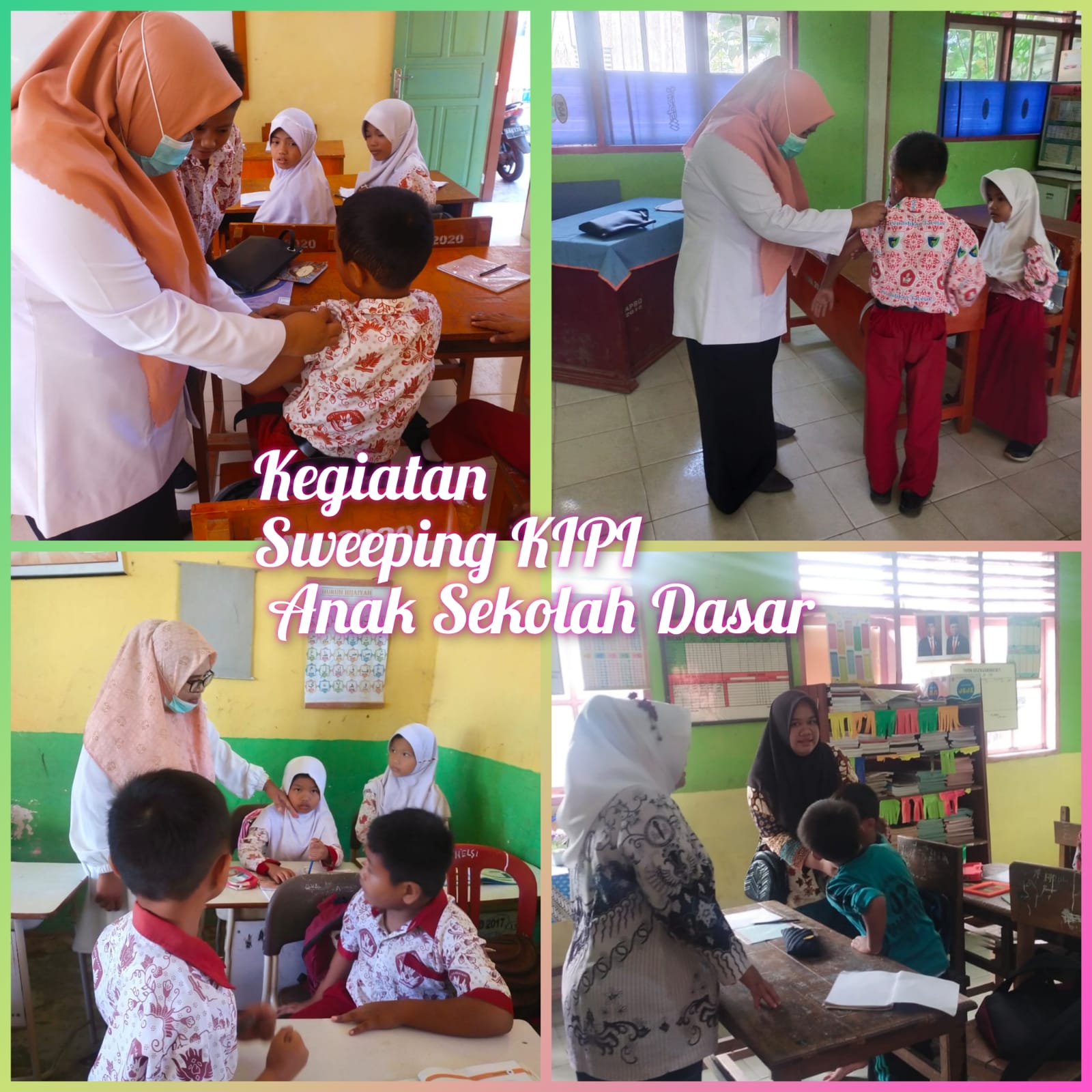 Pemantauan dan Sweeping KIPI pada SD 01 Penggantingan dan SD 02 Pasar bukit Puskesmas Tapan 