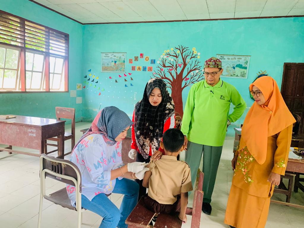 PELAKSANAAN BIAS ( Bulan imunisasi Anak Sekolah) WILAYAH KERJA PUSKESMAS KOTO BARU 
