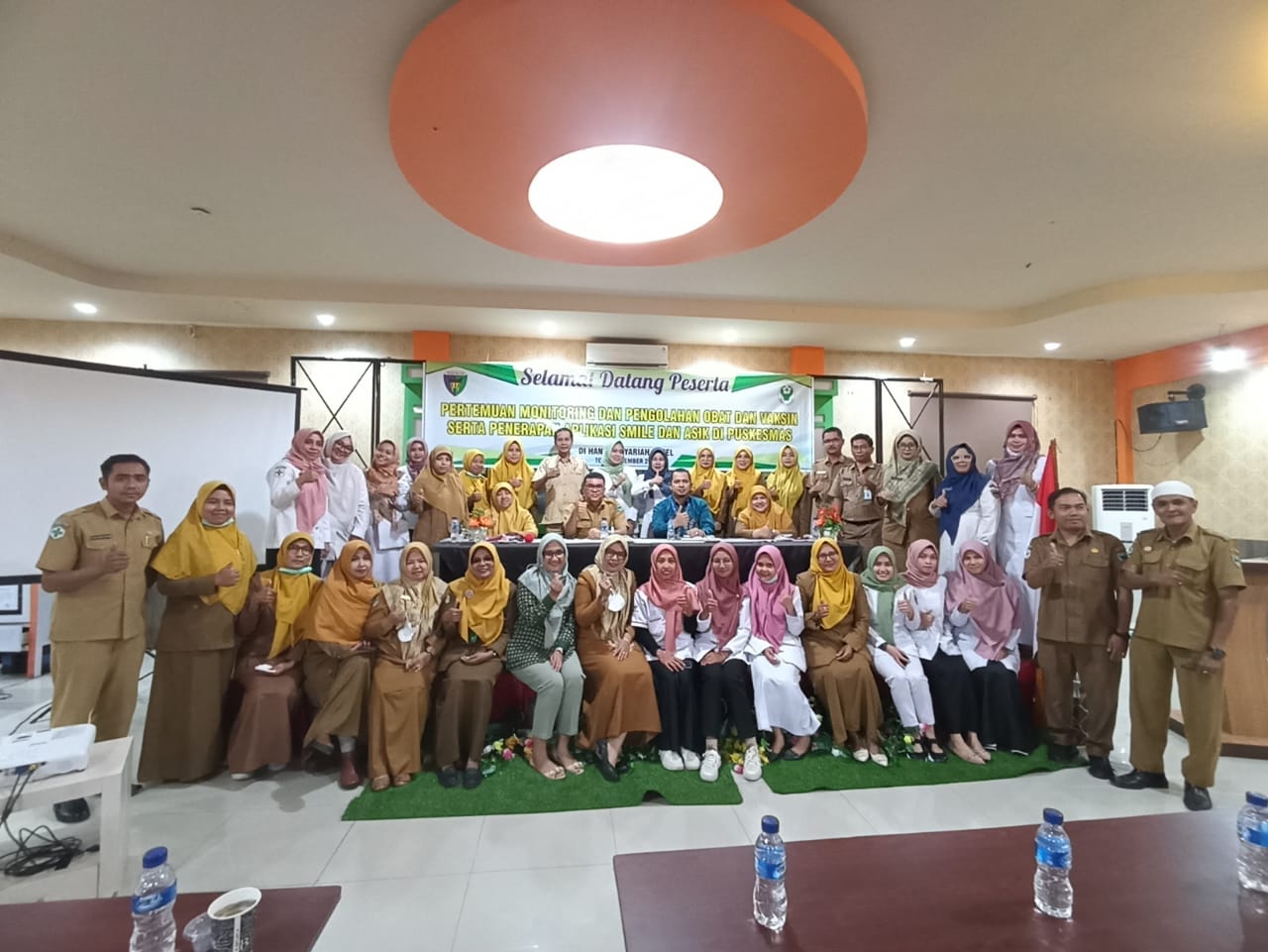 PUSKESMAS IV KOTO MUDIK HADIRI PERTEMUAN MONITORING DAN EVALUASI PENGOLAHAN OBAT DAN VAKSIN SERTA PE
